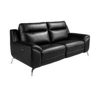 Angel Cerda 2 Seater Black Leather Relax Sofa