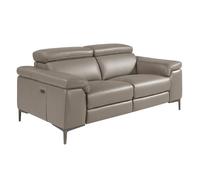 Angel Cerda 2-Seater Electric Recliner Sofa Dark Grey Cowhide Angel Cerda Dark Grey