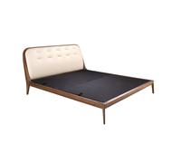 Angel Cerda Bed In Sand-Coloured Leatherette