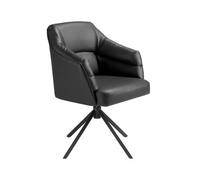 Angel Cerda Black Leatherette Swivel Chair