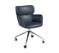 Angel Cerda Blue Leatherette Swivel Office Chair Angel Cerda Blue