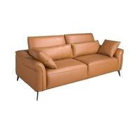 Angel Cerdá Brown leather sofa 6207/6208 - 209 x 107 x 105 - 3