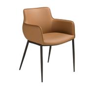Angel Cerda Brown Modern Leatherette Chair