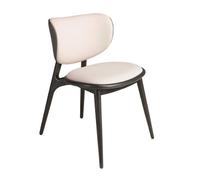 Angel Cerda Chair In Cream And Dark Grey Leatherette