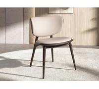 Angel Cerdá Chair in cream and dark grey leatherette 4257