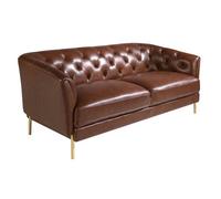 Angel Cerda Chester 2-Seater Sofa In Luxurious Cognac Brown Leather