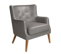 Angel Cerda Chester Armchair Dark Grey Leather