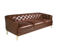 Angel Cerdá Chester sofa in cognac brown leather 6139/6140 - 3
