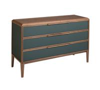 Angel Cerda Dark Green And Walnut Pvc Chest Of Drawers