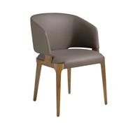 Angel Cerdá Dark Mink Leatherette Chair 4108