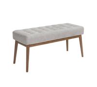 Angel Cerda Elegant Dark Grey Fabric Stool For Modern Bedrooms