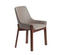 Angel Cerda Elegant Dark Mink Leatherette Dining Chair