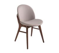 Angel Cerda Elegant Dark Mink Leatherette Dining Chair For Modern Interiors
