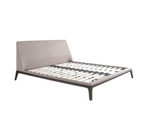 Angel Cerda Elegant Grey Fabric Bed With Unique Design