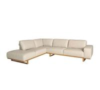 Angel Cerda Elegant Left Corner Sofa In Sand Leather - Model 6204