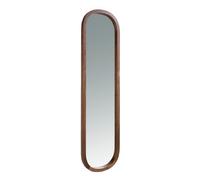 Angel Cerda Elegant Oval Walnut Wall Mirror For Modern Interiors