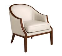 Angel Cerda Elegant Sand Leather Armchair For Modern Living Spaces