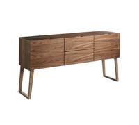 Angel Cerda Elegant Walnut Sideboard With Ample Storage
