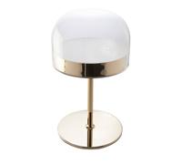 Angel Cerda Gold Steel Table Lamp with Clear Glass Dome, 24x42 cm Angel Cerda Gold 24x42 cm