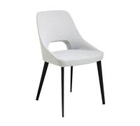 Angel Cerda Grey Fabric Dining Chair with Black Stainless Steel Angel Cerda Grey