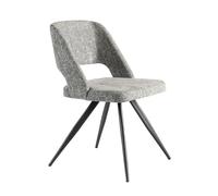 Angel Cerdá Grey Fabric Swivel Chair 4010