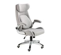 Angel Cerda Grey Fabric Swivel Office Chair