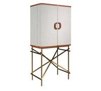 Angel Cerda Hill Sideboard Light Grey Fabric, Walnut Veneer Angel Cerda Light Grey