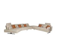 Angel Cerda Left-Hand Modular Chaise Longue Sofa In Sand Fabric