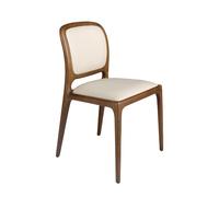 Angel Cerda Model Cream Leatherette Dining Chair Angel Cerda Cream