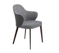 Angel Cerda Model Dark Grey Fabric & Leatherette Dining Chair Angel Cerda Dark Grey