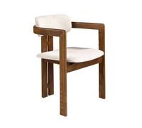 Angel Cerda Model Off-White Upholstered Dining Chair Angel Cerda Off-White
