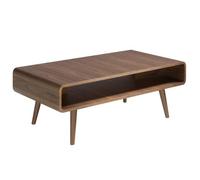 Angel Cerda Modern Rectangular Walnut Coffee Table For Stylish Living Rooms