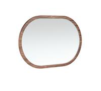 Angel Cerda Oval Half Point Walnut Wall Mirror