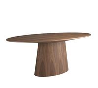 Angel Cerda Stylish Oval Walnut Dining Table For Modern Homes