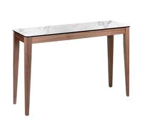 Angel Cerda Porcelain Marble & Walnut Rectangular Console Table in Brown Angel Cerda Brown