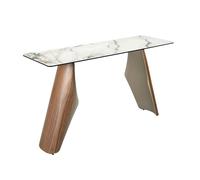 Angel Cerda Rectangular Console Table with White Porcelain-Marble Top Angel Cerda White