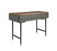 Angel Cerdá Rectangular Console Walnut, Matt Dark Grey Wood and Black Steel 7171