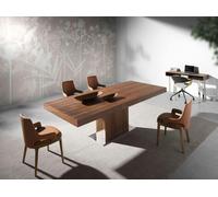 Angel Cerdá Rectangular walnut extending dining table 1015