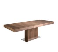 Angel Cerda Rectangular Walnut Extending Dining Table 180/240 cm in Brown Angel Cerda Brown