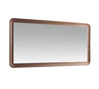 Angel Cerda Elegant Rectangular Walnut Wall Mirror For Modern Spaces