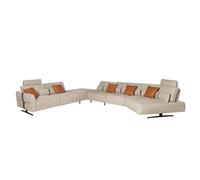Angel Cerda Right-Hand Modular Chaise Longue Sofa In Sand Fabric