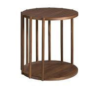 Angel Cerdá Round Walnut Corner Table 2039