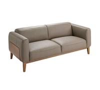 Angel Cerda Stylish 3-Seater Mink Leather Sofa For Modern Living Rooms