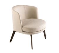 Angel Cerda Stylish Cream Fabric Armchair For Modern Living Spaces
