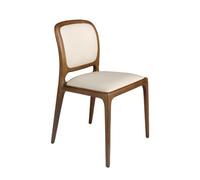 Angel Cerda Stylish Cream Leatherette Dining Chair