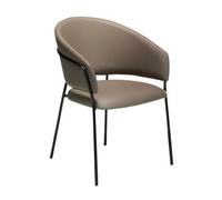 Angel Cerda Stylish Dark Mink Leatherette Dining Chair