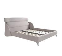 Angel Cerda Stylish Light Grey Fabric Bed For Modern Bedrooms