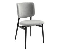 Angel Cerda Stylish Light Grey Fabric Dining Chair