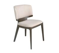 Angel Cerda Stylish Light Grey Fabric Dining Chair