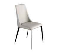 Angel Cerda Stylish Light Grey Leatherette Dining Chair